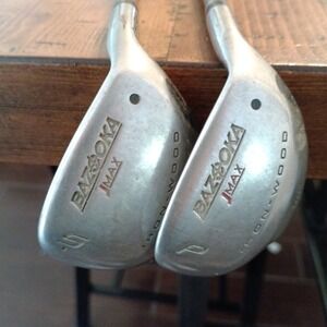 Lot of 2 Tour Edge Bazooka JMax Iron Wood PW SW Right Hand Regular Flex Graphite